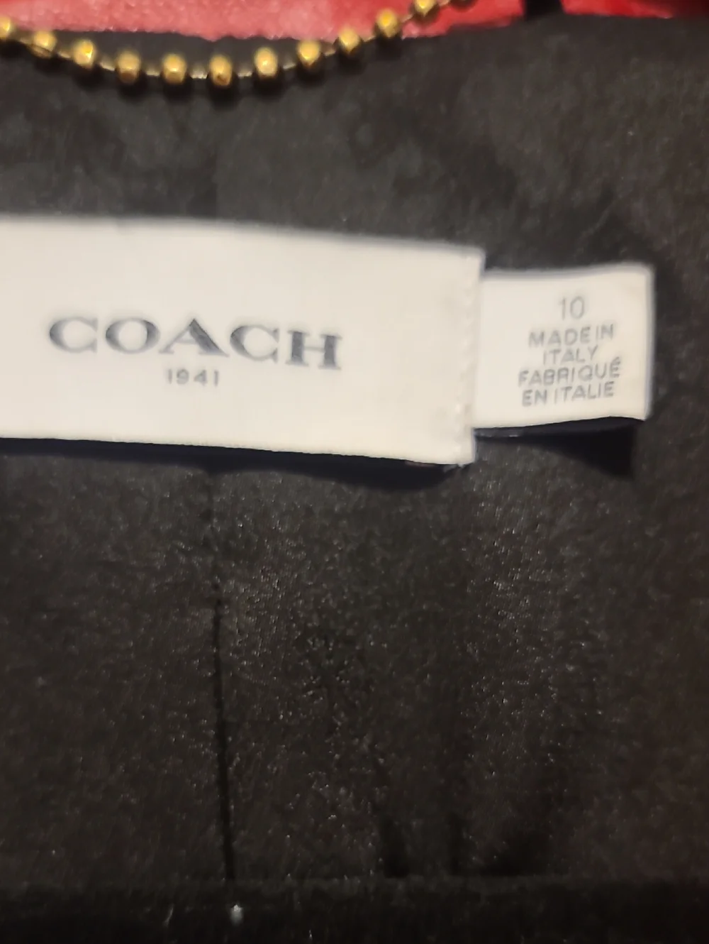 Coach JLO Red Leather Trench Coat - Picture 3 of 5
